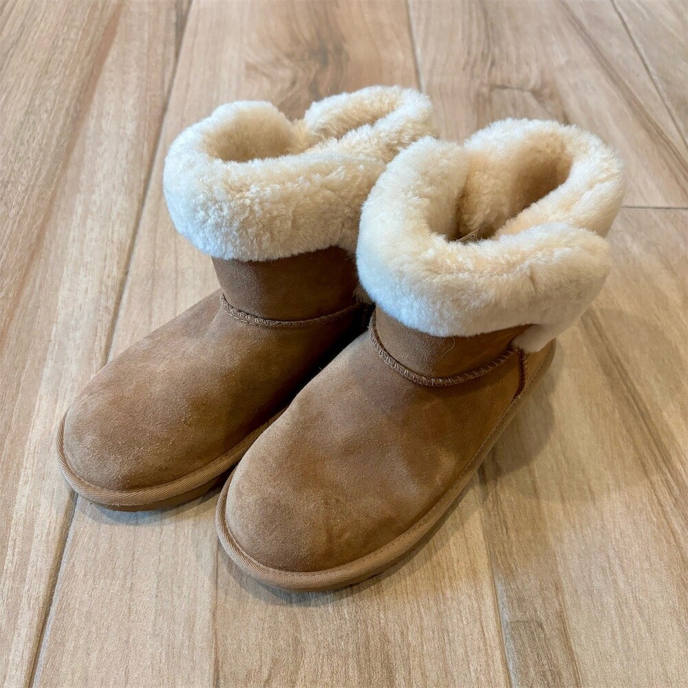 UGG Classic Short Boots Womens EU 36 Chestnut Brown Slip-On Shearling